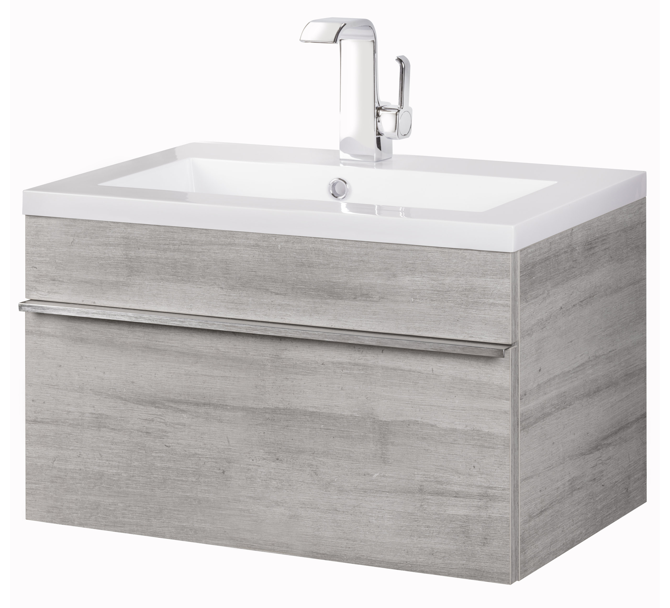 Trough Collection 24" Wall Mount Modern Bathroom Vanity