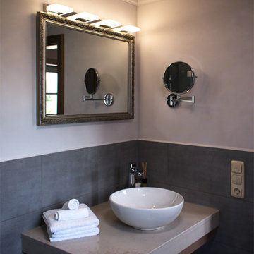 Badezimmer einer Pension in Rottewitz