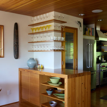 Caron & Brian's Mid-Century Kitchen, Dining & Living Room