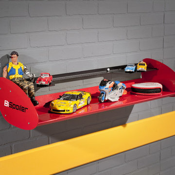 Car bed kids bedroom - Spoiler Wall Shelf