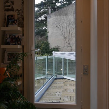 Grande maison de banlieue parisienne avec extension et terrasse
