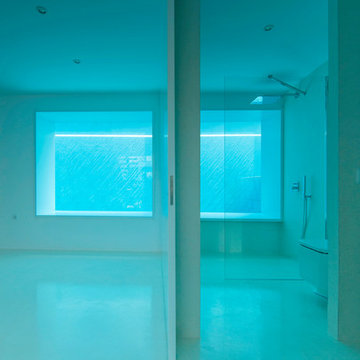 Casa flotante sobre el mar