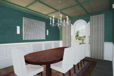 Transitional dining room photo in Tampa