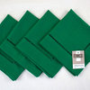 Stylish Solid Color Hemstitched Border Napkin, 18"x18" - Set of 4, Emerald