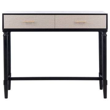 Grace 2 Drawer Console Table Black