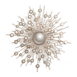 www.essentialsinside.com:  raindrops gold sunburst mirror - Wall Mirrors