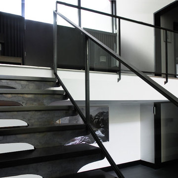 Edward Durell Stone Residence Stairs & handail