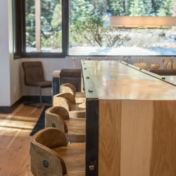 CUSTOM HICKORY KITCHEN ISLAND