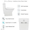 Sublime II Compact One-Piece Toilet, Dual Flush 0.8/1.28 GPF With Side Holes