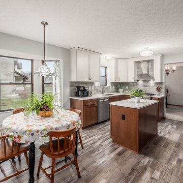 Transitional Hybrid Kitchen Remodel Done in a Two-Tone Color