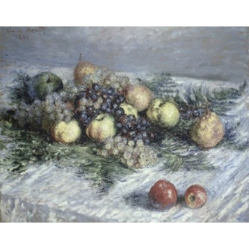 Still Life With Pears And Grapes Claude Monet, 1840-1926/French Print