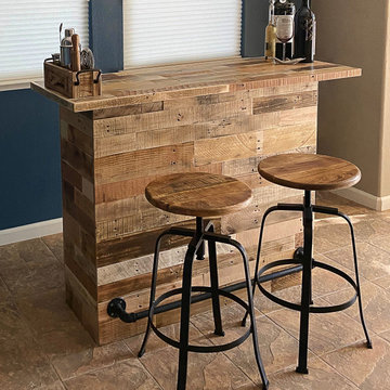 Reclaimed Wood Pub Bar