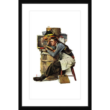 "Law Student" Framed Art Print by Norman Rockwell