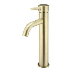 MEIR TIGER BRONZE PICCOLA TALL BASIN MIXER TAP WITH 130MM SPOUT SKU: MB03XL.01-B - Bathroom Taps and Shower Heads