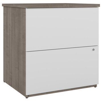 BESTAR Universel 28W Standard 2 Drawer Lateral File Cabinet in silver maple...