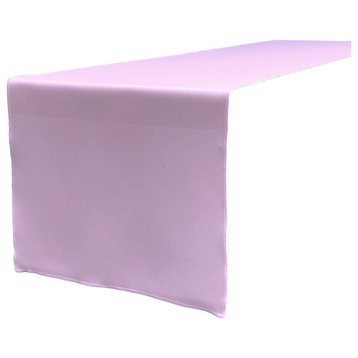 LA Linen Polyester Poplin Table Runner 14"x108", Lilac