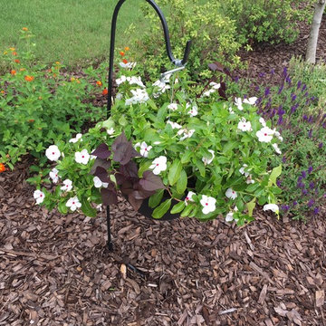 New pool flower beds
