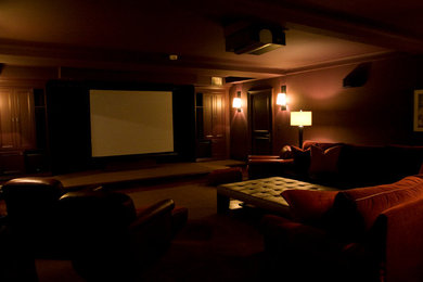 Inspiration for a home theater remodel in Toronto