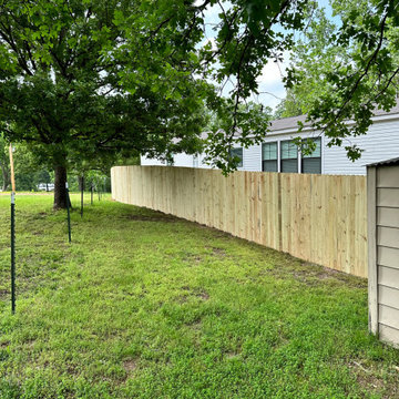 Exterior View of Privacy Fence Length Wise