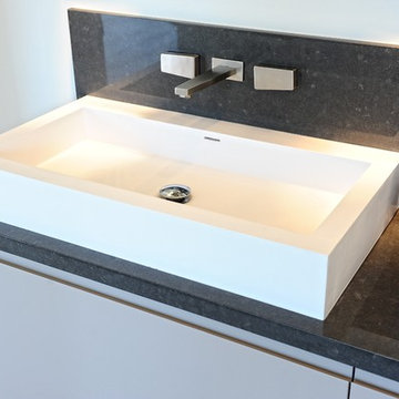 ADM Bathroom Rectangular Wall Mounted Sink, White, 32" - DW-134 (32 x 19)