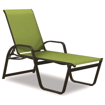 Aruba II 4-Position High Bed Chaise, Textured Beachwood, Lime