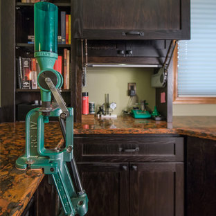 Inspiration for a rustic home design remodel in Seattle