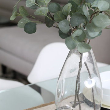 Eucalyptus Leaves in a Handblown Glass Vase