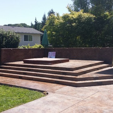 Raise  Stamp Concrete Patio