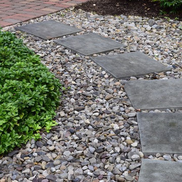 Bluestone Steppers in Delaware gravel