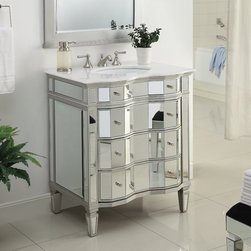 Mirrored Bathroom Vanities - Bathroom Vanities And Sink Consoles