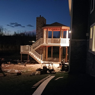 Union | 2-Story Covered Octagon Custom Deck