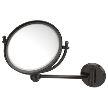 8" Wall-Mount Makeup Mirror 3X Magnification, Oil Rubbed Bronze