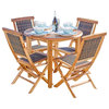 Oasis® 36" Teak Wood Round Table in EarthyTeak Finish
