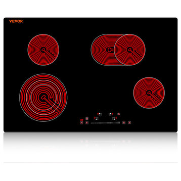 VEVOR Built-in Electric Cooktop Radiant Ceramic Cooktop 4 Burners 30.3x20.5"