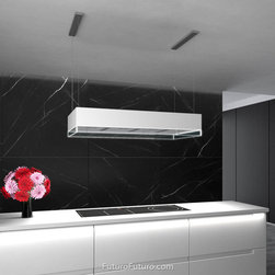 48&Prime; Perimeter White Island Range Hood - Range Hoods And Vents