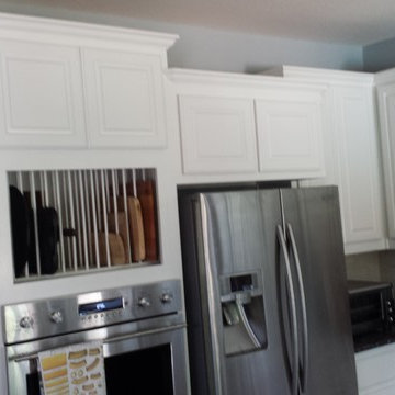 New Over Fridge Cabinet and Plate Rack