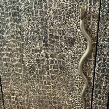 Reptile Skin Decorative Finish on Custom Cabinetry | Brookfield, CT