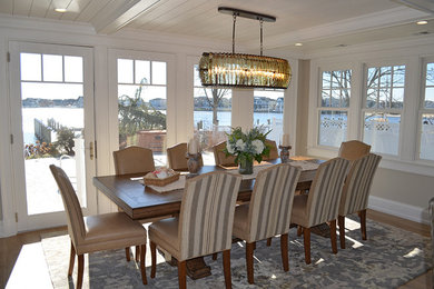 Example of a mid-sized transitional dining room design in Other