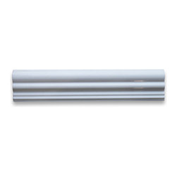 Stone Center Online - Thassos White 2 1/2 x 12 Chair Rail Trim Molding Polished - Marble from Greece - Accent Trim And Border Tile