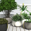 Blinde™ Stitch 50 Concrete Planter - Plant Pots, Bone, Rope: Red