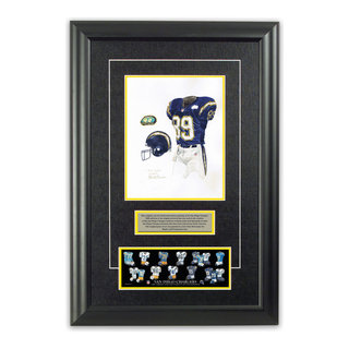 NFL Los Angeles Chargers 2000 uniform original art – Heritage Sports Art