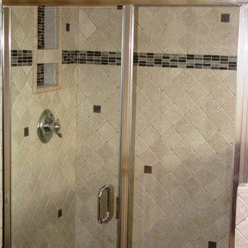 Two story master bathroom