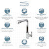 Transolid Sloane Pull-Down Kitchen Faucet, Polished Chrome