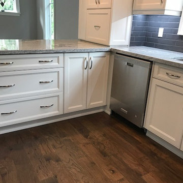 Hickory Hardwood Flooring in Open Concept Kitchen / Dining Room