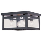 Livex Lighting - Milford Ceiling Mount, Bronze - Our Milford collection is an elegant transitional complement to your traditional or modern decor.  This model features a hand-worked steel construction and a handsome deep bronze finish.