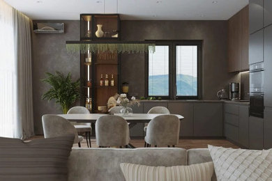Inspiration for a dining room remodel in New York