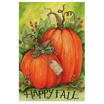 Melinda Hipsher 'Thankful Pumpkins' Canvas Art, 24"x16"