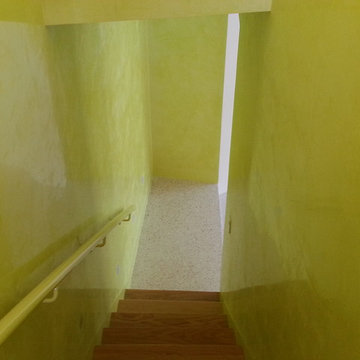 Venetian plaster on  stairs