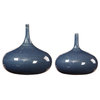 Uttermost 18988 Zayan Blue Vases, S/2