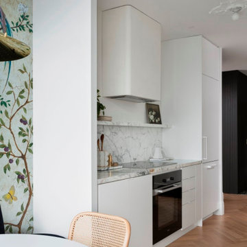 Arabescato Leonardo Marble Kitchen